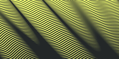 Wavy lines pattern. Minimalist background design. Abstract background. Stripe background. Vector art. Wavy art