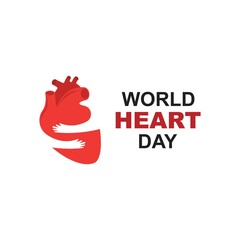 World Heart Day Logo Template design vector, emblem, design concept, creative symbol