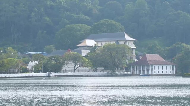Temple Of The Sacred Tooth Relic In Kandy, Sri Lanka. The Temple Was The Houses For The Relic Of The Tooth Of Buddha During The Former Kingdom Of Kandy