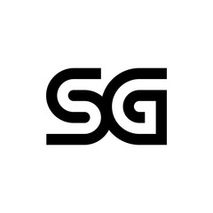 Letter SG logo template
