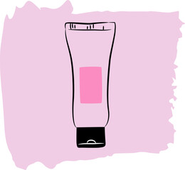 realistic illustration of cosmetics on background