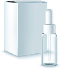 realistic illustration of cosmetic jar on background