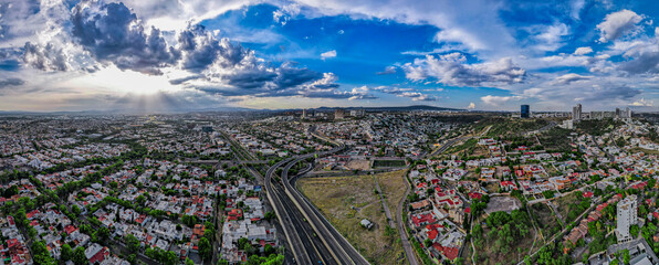 Sunset Aerial  View from Querétaro, México