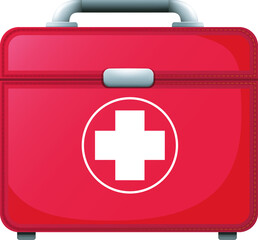 Obraz premium cute funny cartoon medical industry illustration on background