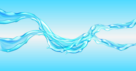 water wave background,blue water background illustration. 3D Water splash abstract background,3D rendering.