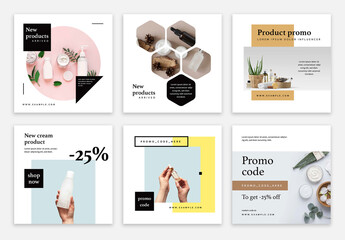 Influencer Square Social Media Post Layouts