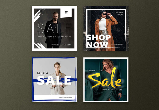 Creative Fashion Social Media Post Layouts