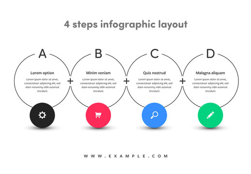 Joined Circles Infographic Layout