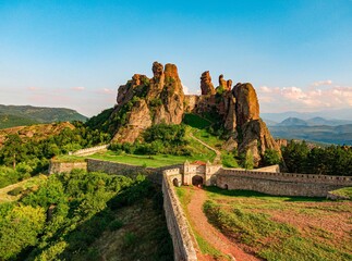 Belogradchik rocks located in Bulgaria