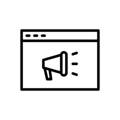 online marketing icon vector illustration