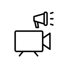 video marketing icon vector illustration