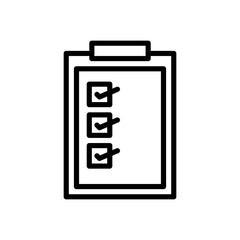 checklist, marketing icon vector illustration