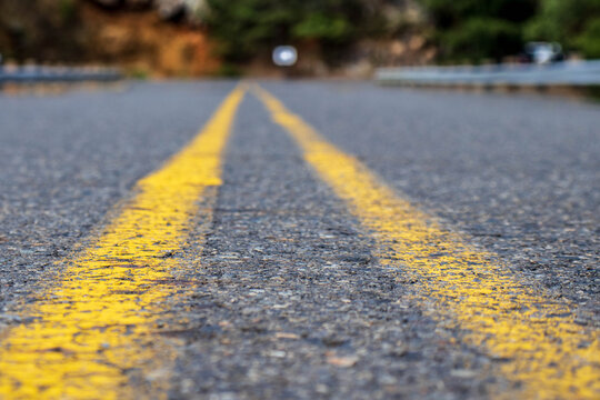 Yellow Line On The Road