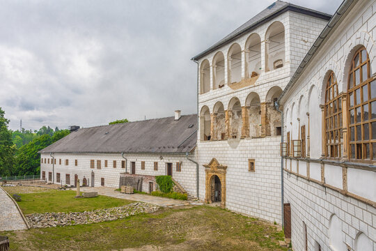 Branna castle. Branna in Czech small village in Moravia near Jesenik city.