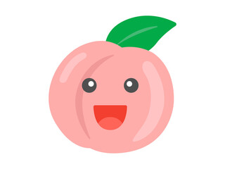 Obraz premium 桃のキャラクターのイラスト
