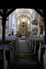 Fototapeta na wymiar Die evangelische St. Benedict Kirche in Quedlinburg. Quedlinburg, Sachsen-Anhalt, Deutschland, Europa