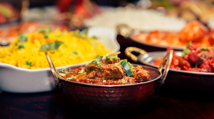 Assorted Indian recipes food various