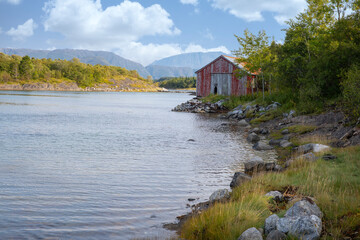 Boathouse in Nordland county