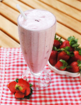 malteada de fresa