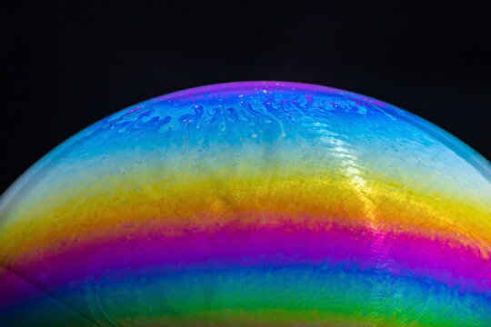 soap bubble on a black background © Алексей Гореленко