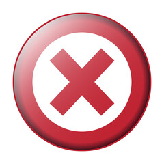 Obraz premium Exit or close flat color icon for apps and websites