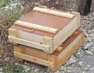 wooden boxes for machine-gun cartridges
