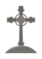 cross grave icon vector design