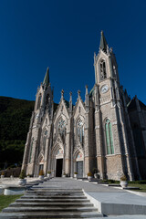 Castelpetroso, Isernia, Molise. Sanctuary of the Madonna Addolorata.  The sanctuary, which began...