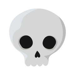 Halloween skull cartoon vector design