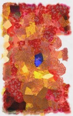 Illustration style background image, abstract pattern, various vibrant colors, oil painting pattern