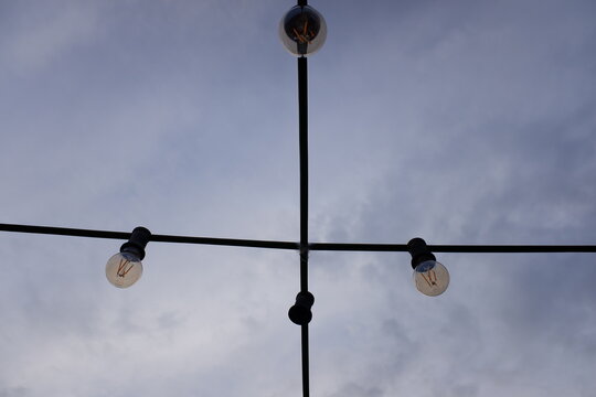 Cruz de luces.