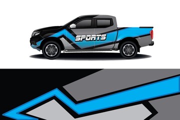 Obraz na płótnie Canvas Sports car wrapping decal design 