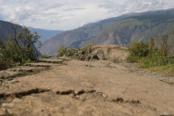 trail in the mountains