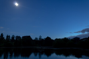 Fototapeta premium lake at night