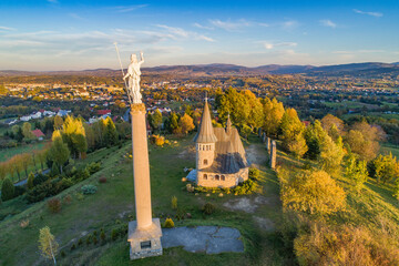 Gorlice, Gorlicka Golgota z widokiem na miasto