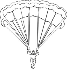 parachutist