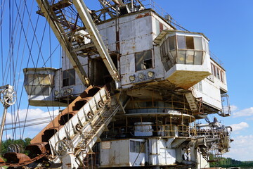 old mine machine