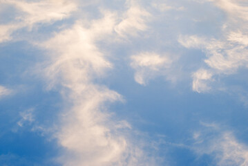 Blue sky and clouds in the afternoon