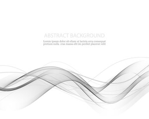 Abstract modern transparent gray certificate design with swoosh speed lines. Vector illustration