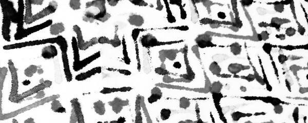 Bright Grunge Ornament. Dark Dirty Paper. Grey