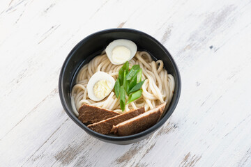 japanese ramen noodle, pork bone broth noodles