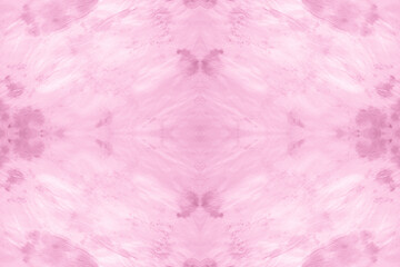 Pink Seamless Tie Dye Batik Print. Aquarelle 