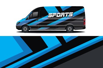 Sports car wrapping decal design