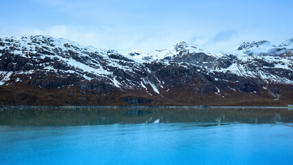 Cruise ship sailing in Glacier Bay National Park, Alaska