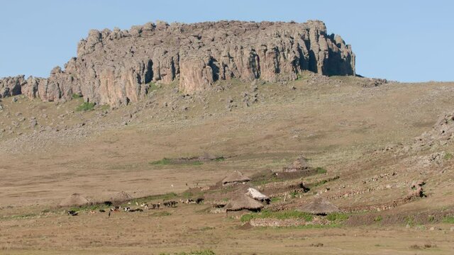 Mountain range highlands scenery, Ethiopia