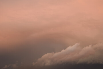 Evening skies in the ocean with a touch of color.