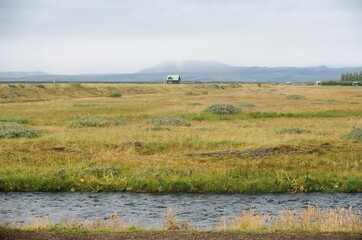 landscape with a house
