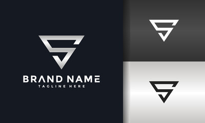 triangle letter S logo