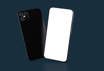 a digital smartphone device mobile phone 3d isolated