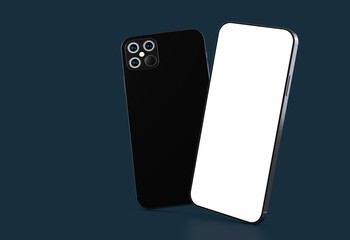 a digital smartphone device mobile phone 3d isolated